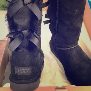 Blank bow ugh boots